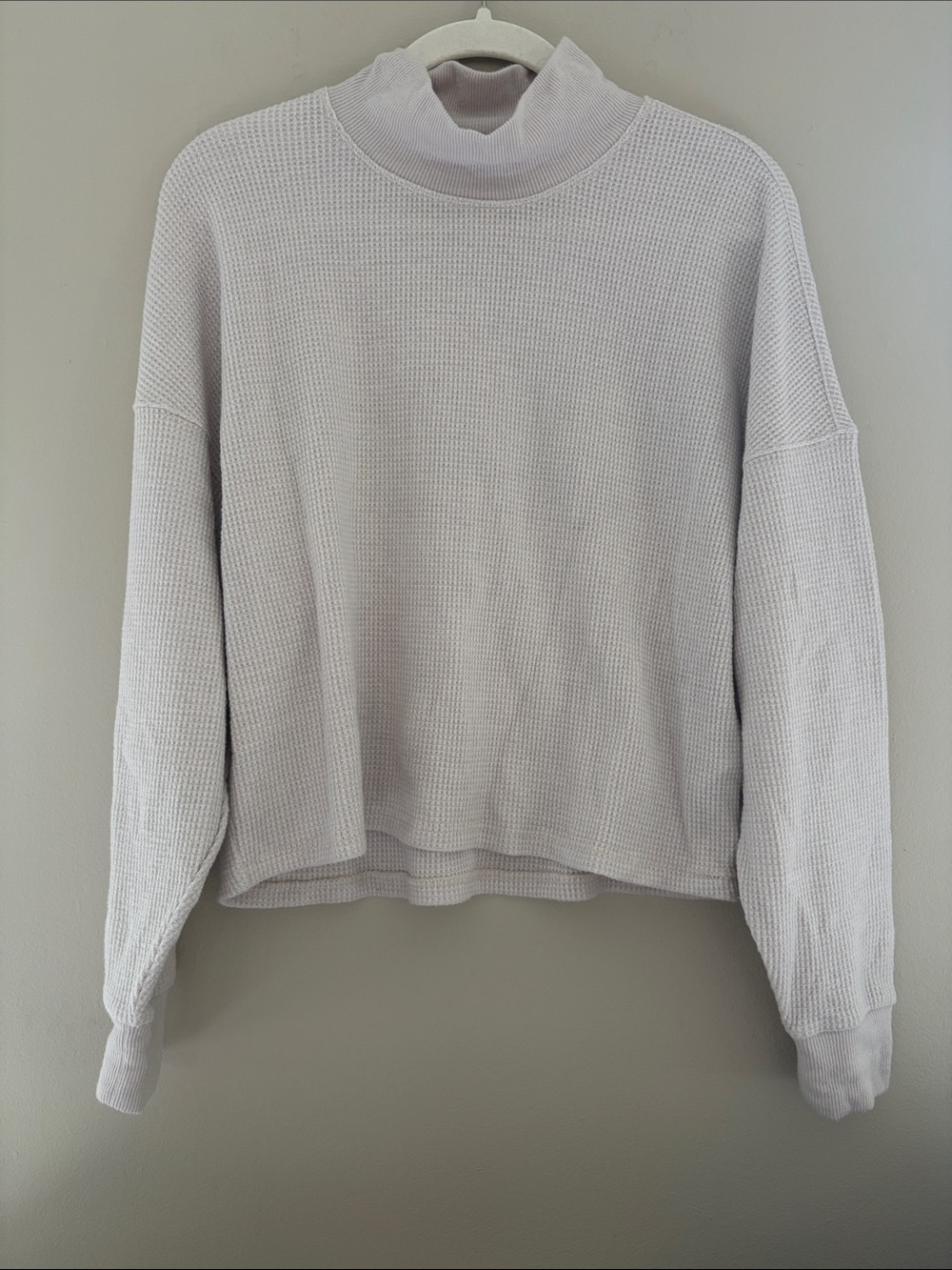 Abercrombie & Fitch Oatmeal Mock Neck Top Small